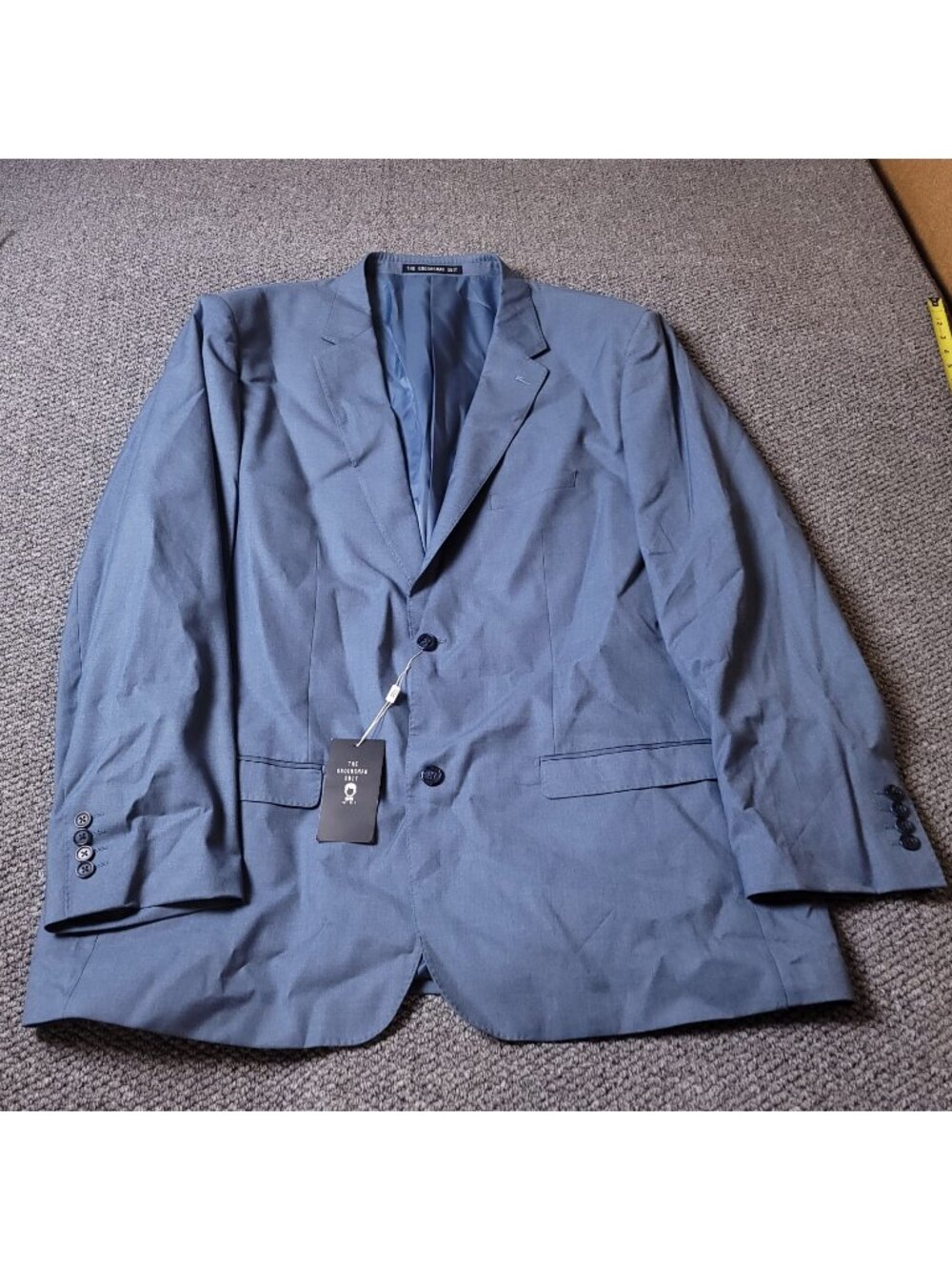 The Groomsman Suit Blazer Mens 54XL Modern Fit Light Blue Jacket Supply